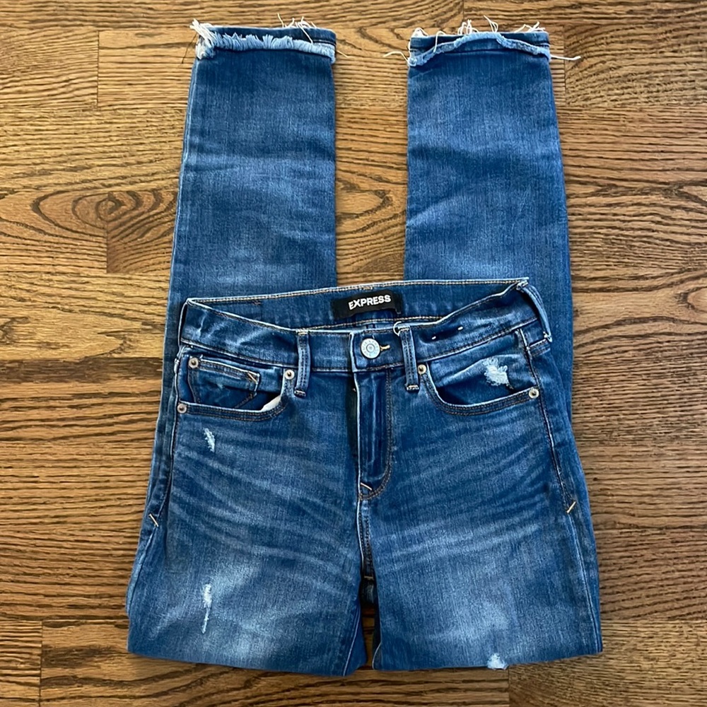 EXPRESS SUPER SKINNY STRETCH JEANS